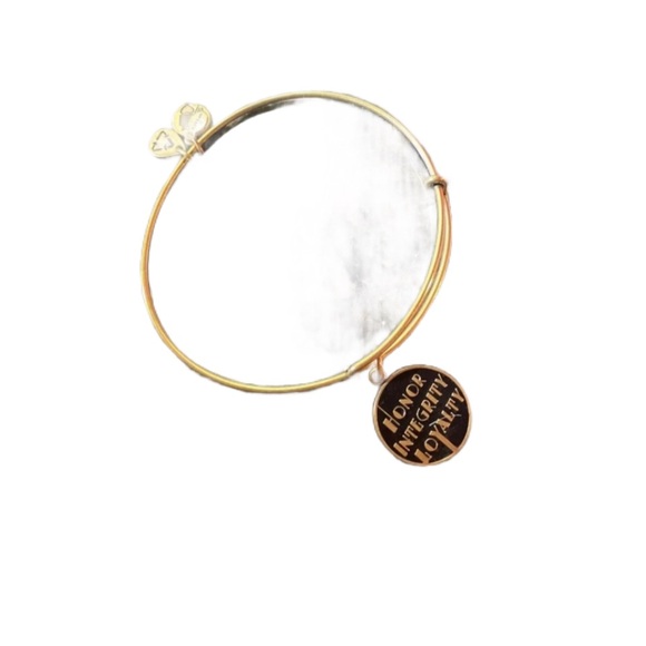 Alex and ani gold bracelet integrity loyalty honesty - Picture 2 of 5